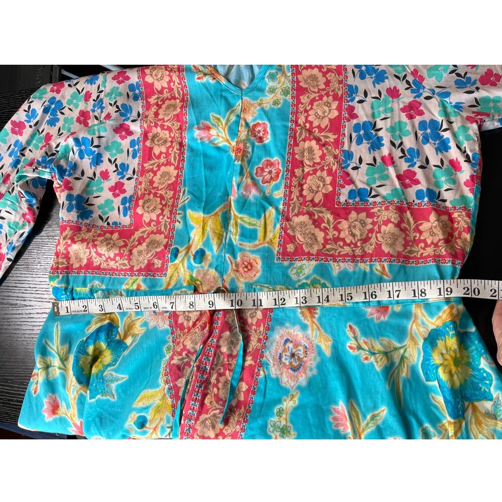 Tolani Collection Vibrant Boho Patchwork Hanky He… - image 8